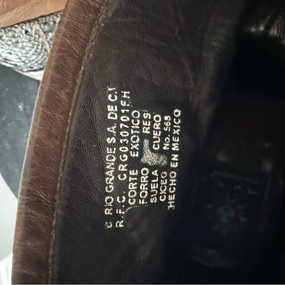 Muro Women’s 8 Snake Western Brown Moto Biker Leather Boot Grunge Boho Festival - Picture 13 of 16